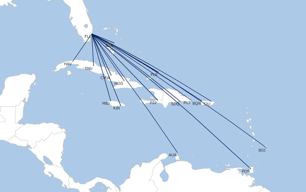 JetBlue FLL Caribbean Network (16