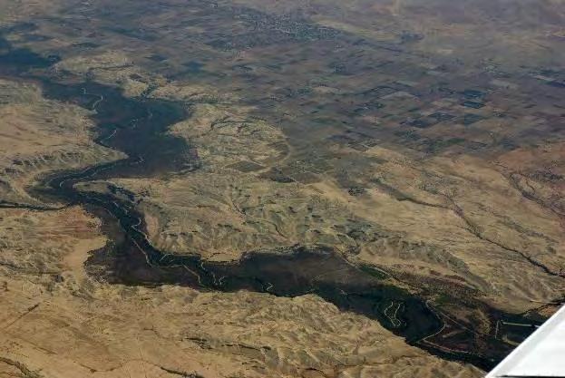 The Jordan river, boundary