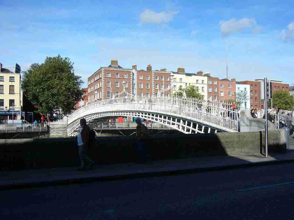 We went back over the river Liffey on
