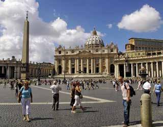 A half-day tour will show you Rome s most famous land-marks such as the famous Trevi Fountain (make sure you have some coins to throw in the fountain), the Pantheon, Navona Square and St.