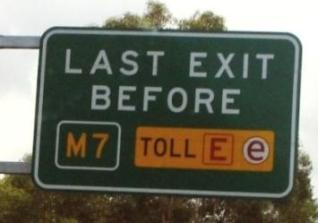 RACQ reviewed Sydney toll signage with NRMA on 26 March 2012.
