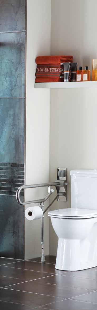 Larenco Quadrant Screen and Tray Designed to fit perfectly in the corner of bathrooms, the Quadrant screen features gentle curves, smooth sliding doors and grab handles both inside and outside the