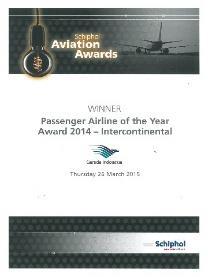 Awards 2015 World s Best Airline 8th Rank