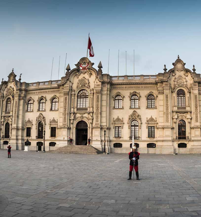 Day 02 Lima (B/L/-) AM: Half day Aristocratic Lima (private) Today we will go to the Colonial part of Lima, visiting the Archbishop s Palace, situated directly on the Plaza de Armas, Lima s main