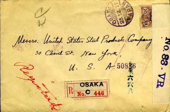 Through mail, wartime censorship An agreement with the US meant that mail