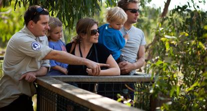 Overview The boasts two elevated treetop boardwalks which allow visitors close viewing of wild s.