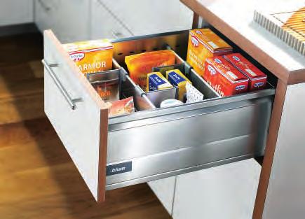 ORGA-LINE for baking ingredients Baking ingredients should be kept close to the oven and hob to save time and effort.