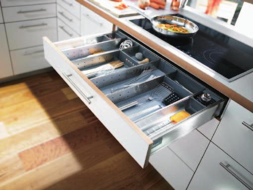 TANDEMBOX plus The versatile pull-out system TANDEMBOX plus, the first line of drawer systems within the TANDEMBOX range, is a versatile system for constructing drawers, inner drawers, high fronted