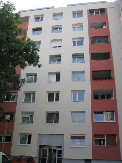 V vsakem nadstropju in pritličju so po 4 stanovanja na mansardi pa dve. Skupno število stanovanj je 34.