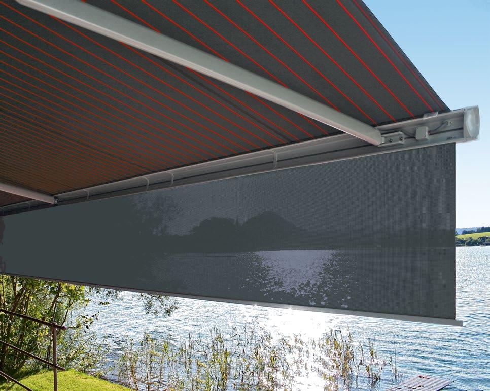 Aqurarius Blinds 0800 953 0199 markilux Shadeplus / Drop valance Create new living space in the open air under the markilux 6000, 5010, 1500, 1600 / 1600 stretch and 1300 Basic With a shadeplus the