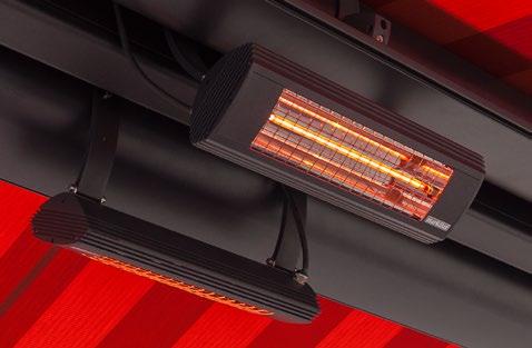 markilux Infrared heater Cosy warmth when it starts to get cool feel the warmth in an instant and enjoy more of the evening outside caressing warmth with no warming up phase and a pleasing lighting