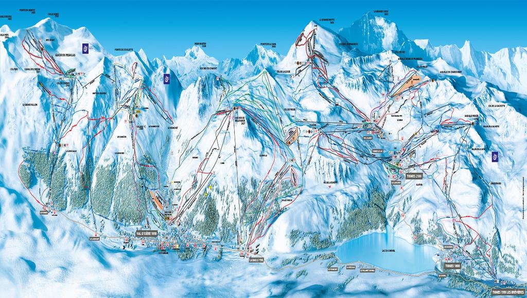 Ski area: SKI AREA: VAL TIGNES AREA From 1550m to 3450m 300km of slopes 26