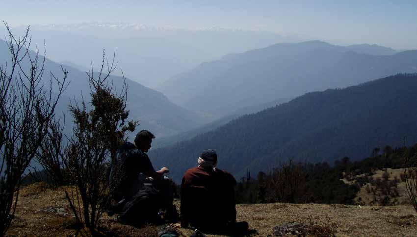 BHUTAN, DRUK PATH TREK A great 5 day trek high above Paro and Thimphu, in amongst the dense forests and remote mountain lakes.