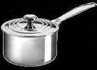 2 Saucepan with Lid and Helper Handle This saucepan is specially designed for easy lifting when full, as well