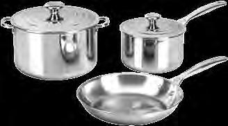 Sauté Pan with Lid and a 9 qt. Stockpot with Lid and Deep Colander Insert. N/A SSP14110 1 20.