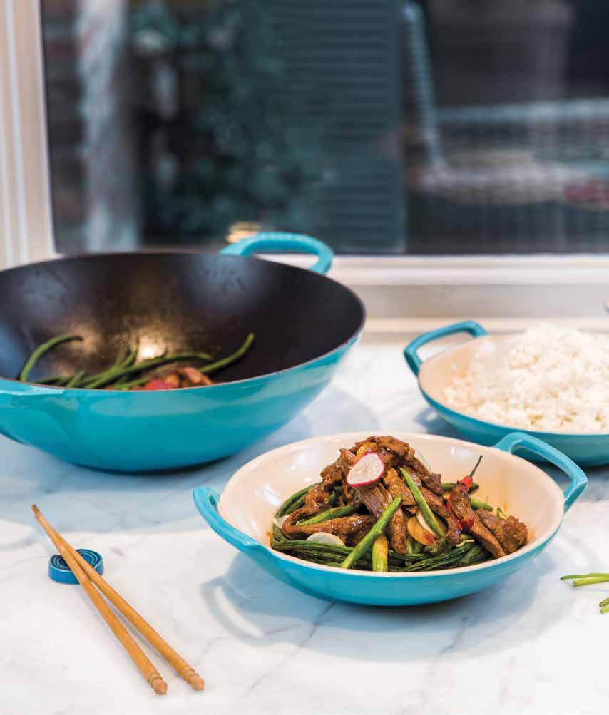 CUISINES OF THE WORLD INSPIRED BY BRIGHT FLAVORS and colorful culinary traditions around the globe, this collection brings together iconic stoneware and cast