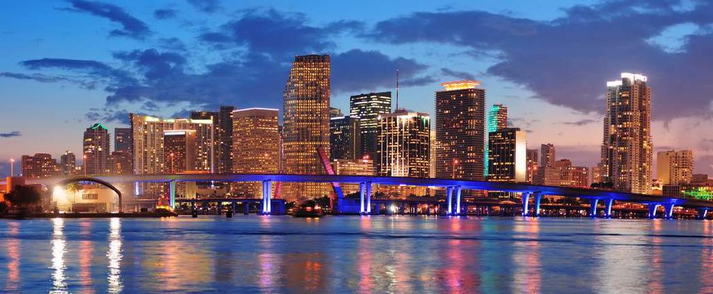 Miami CHART 23 Miami s Top 5 Feeder Cities () Feeder Cities Visitors (000s) (US$ mn) #3 London 1 São Paulo 520 $1,161 Miami 2 Buenos Aires 290 $616 3 London 279 $369 #4 Bogota #5 Caracas 4 Bogota 259