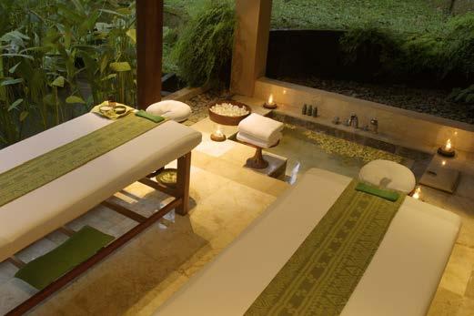 The Amandari Spa offers a wide range of beauty and