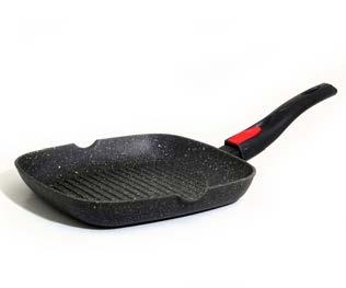 5cm Casta Fry Pan Material: Cast Aluminum; Non-stick coating Du Pont Infinity; Handle: Detachable / Bakelite with silicone insert; induction bottom; Size: 20X4.
