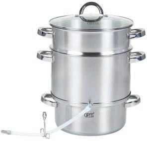 Diameter: 28 cm Coating: non-stick Casserole for cooking asparagus Material: Stainless Steel Volume: 3.