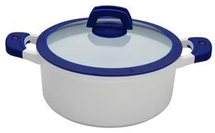non-stick marble coating) ZENIT Pot 28x12,7 cm /6,7l with a glass lid, induction bottom (cast aluminium with non-stick marble coating) SMART Pot 20х9,5 cm/2,6 l with siliconе handles, lid of