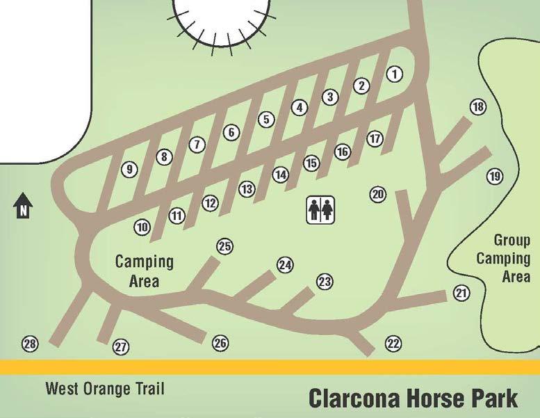 Clarcona Horse Park 3535 Damon Road Apopka, FL 32703 407-254-9010 Available Camping o Clarcona Horse Park has 28 RV/tent sites. o Clarcona Horse Park has 1 Group Camping site.