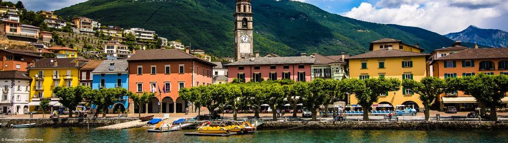 Ascona is famous for it Old Town and Ronco sopra Ascona one of the most delightful places overlooking Lake