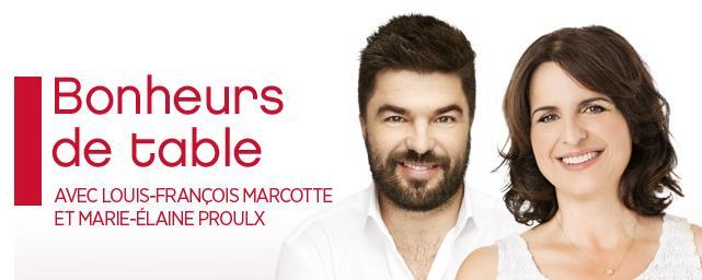 Media Rouge FM (Louis-François Marcotte) Radio coverage Bonheurs de table Louis-François