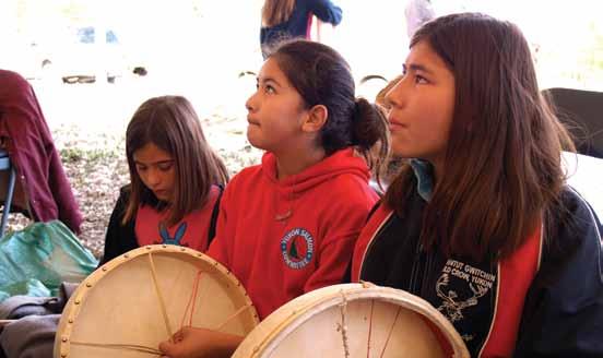 Kluane National Park and Reserve of Canada Management Plan 19 5.0 Key Strategies Southern Tutchone youth drumming as part of Hand Games at Healing Broken Connections Ka Kon Camp, August 2007. D.