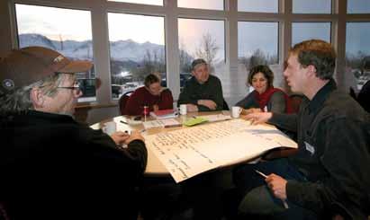 Kluane National Park and Reserve of Canada Management Plan 47 7.0 Partnership and Public Engagement Visitor experience opportunities workshop. Parks Canada/N.