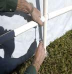 Your canopy will act like a kite in the wind if not properly and securely anchored to the ground.