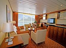 Owner's Suite 7002 CATEGORY OS 7002 588 sq. ft. Stateroom: 531 sq. ft. Veranda: 57 sq. ft. Owner's Suite 7002 can accommodate up to 4 guests by adding 2 berths with a queen-sized sofa bed.