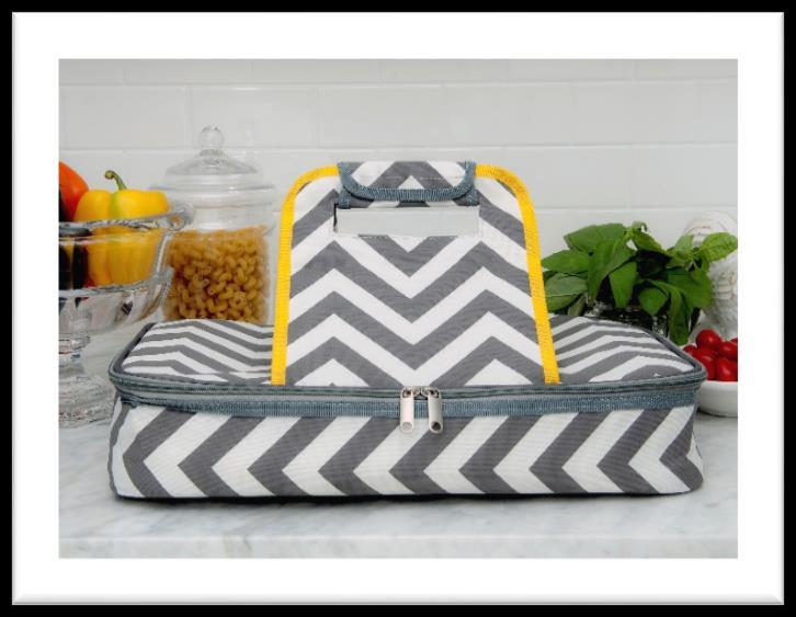 How to Get the Best Results When Using Your Domestic Diva LA Insulated Casserole Carrier! "This casserole carrier is the best! My famous mac-n-cheese stays hot and my Jell-O salad stays cold.