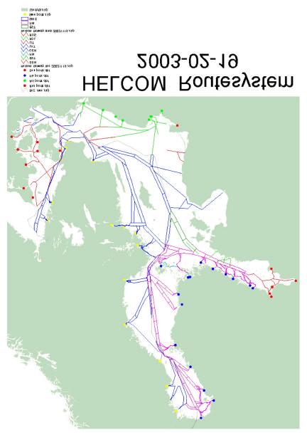 Sea transports and the ports were not included in the TEN-T at first. However, as the major part of the land infrastructure ended in the ports they were added as nodes in the network.
