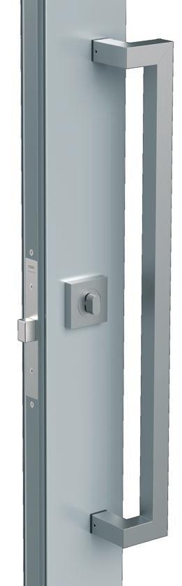 PIVOT & HINGED DOORS COMMERCIAL Square-form handles Curved handle Note: