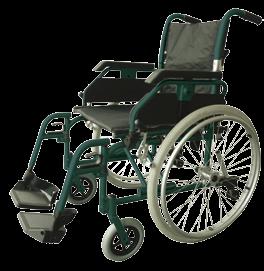 Walking Aids Wheelchair Economy Aluminium (Light Blue) Aluminium wheelchair Easy to fold for travel or