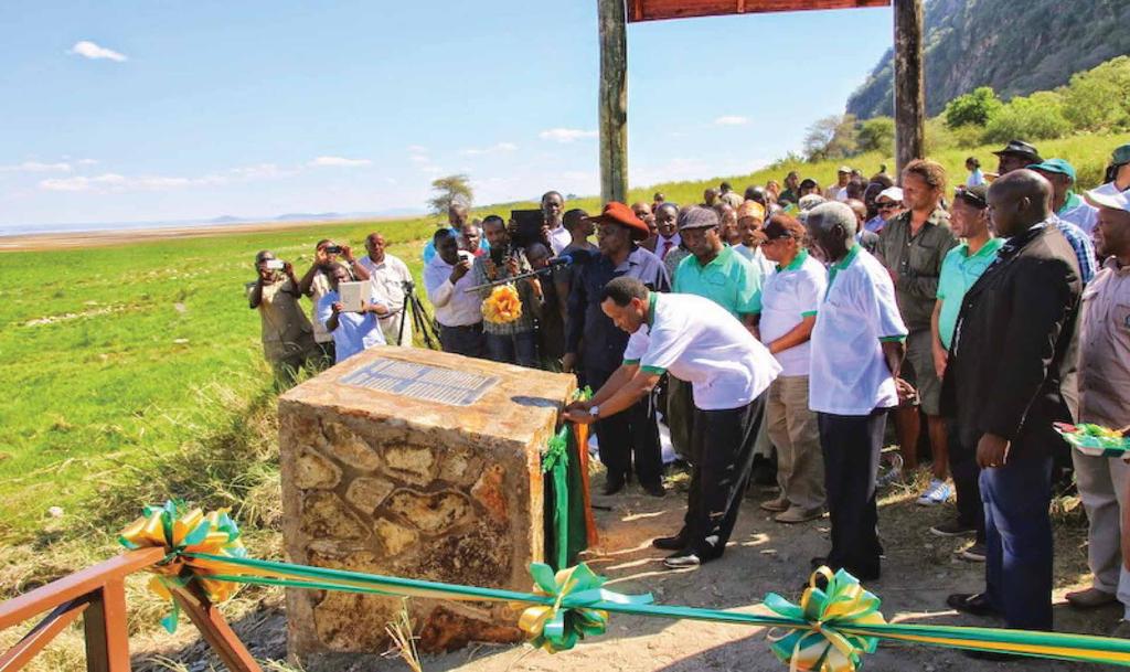 1.3.7 Infrastructure Development Launching of hot springs boardwalk way and hippo pool viewpoint in Lake Manyara Tanzania National Parks Authority (TANAPA) introduced a boardwalk way and hippo pool