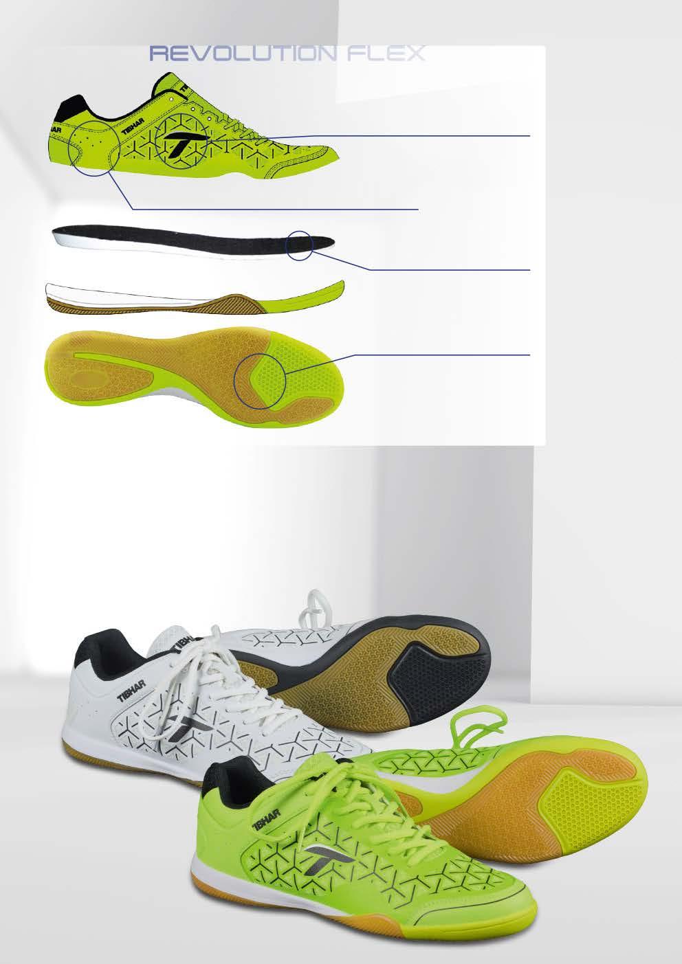 High-tech material made from two components featuring an extravagant 3D imprint PU protection for an optimal ankle stablization Mid-sole made from breathable fabric Special sole for optimal floor