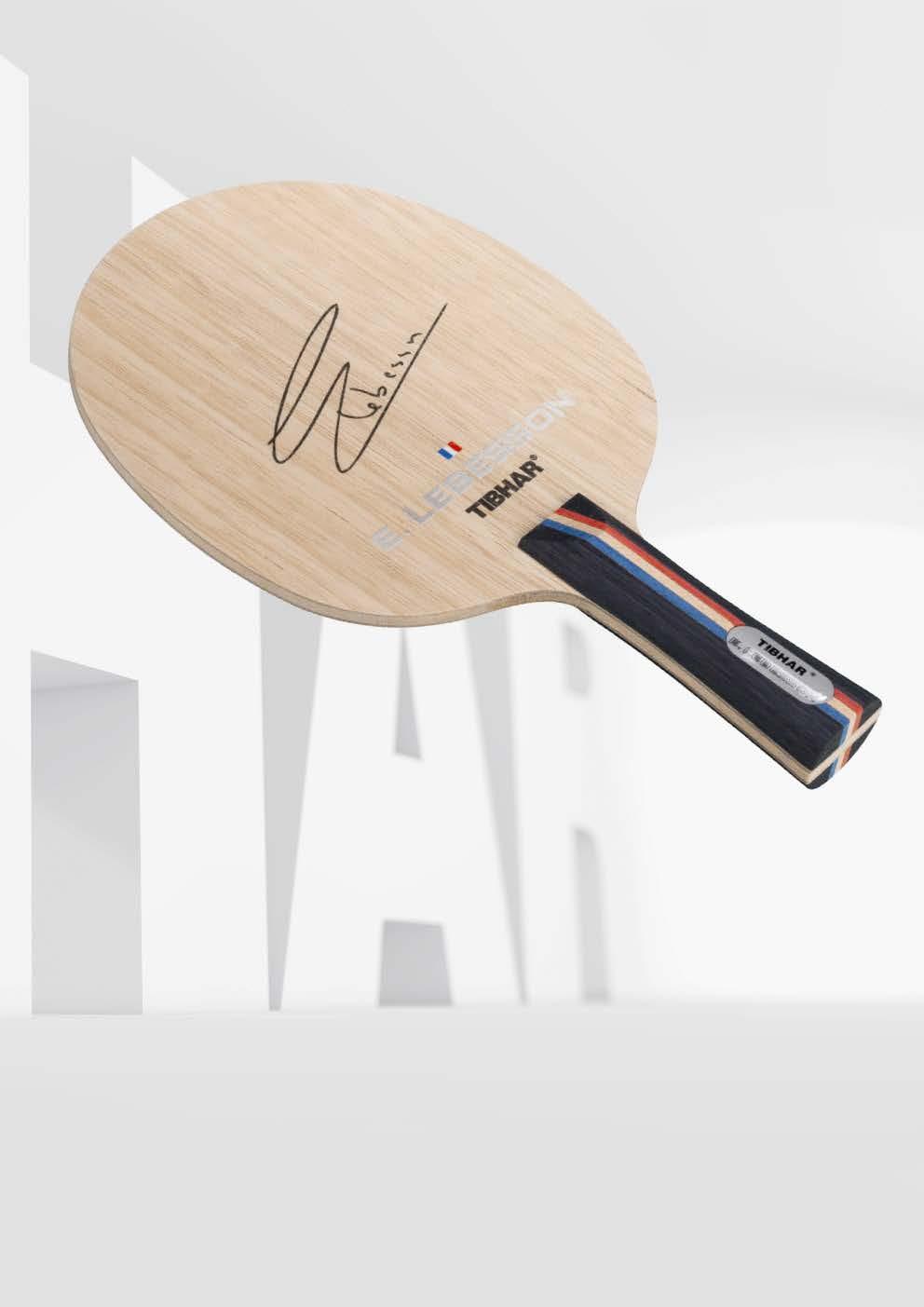 LEBESSON The blade of the French National Champion 2009, 2017 and European Champion 2016, Emmanuel Lebesson, stands for modern, athletic attaching table tennis of the French school always keeping the