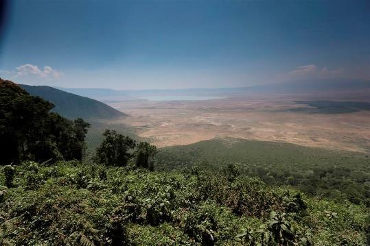 Today, long since having collapsed and eroded, it is an extensive highland area with the famous 600 m deep Ngorongoro Crater as its focal point.
