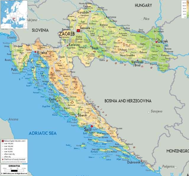 Chapter 1 Croatia: Intro Croatia is a small but diverse country, stretching between the Mediterranean and continental regions of Southeastern Europe.