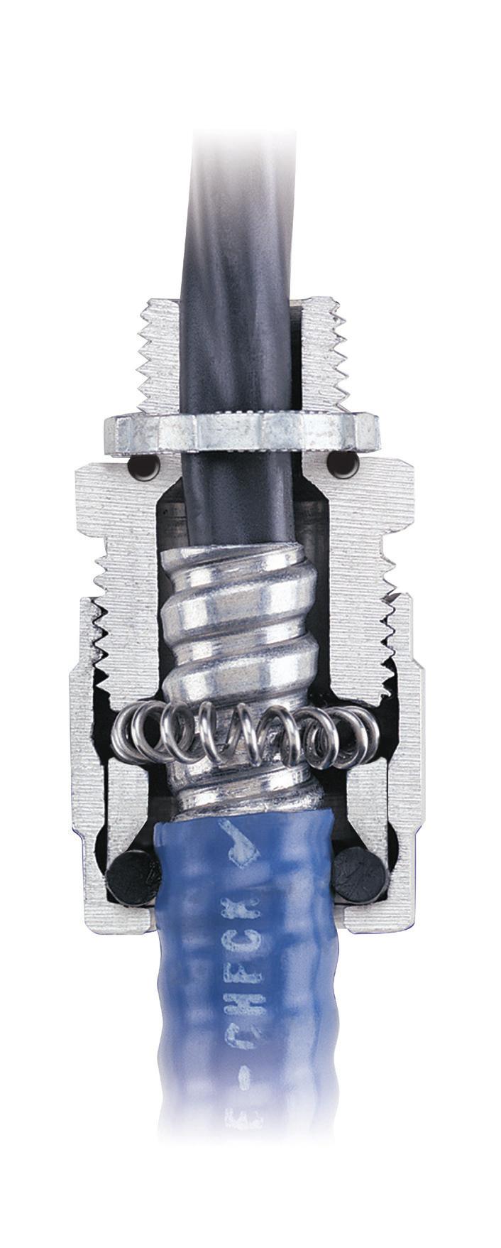 TEK TM Teck able Fittings Parts and omponents The fitting body has an integral bevelled armour stop to facilitate the cable insertion The internal components are held captive inside the gland nut.
