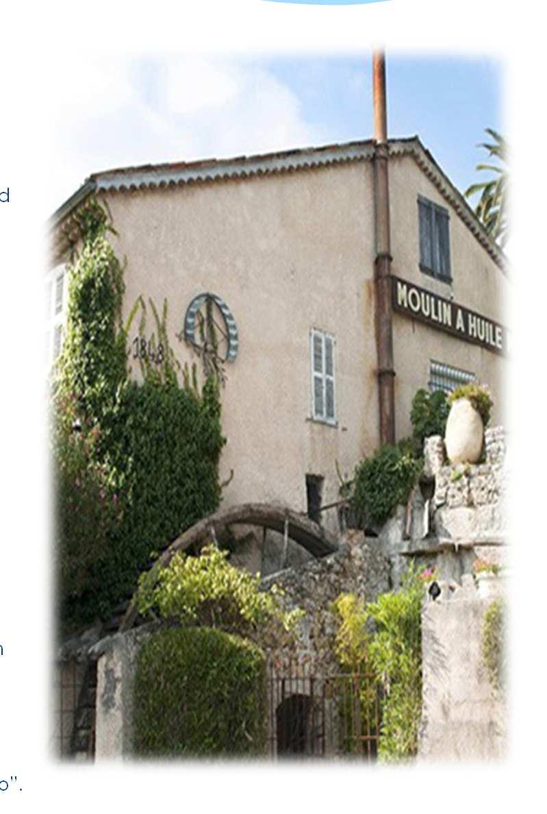 Tour apprenticeperfumer & Moulin of Opio Duration: 5 hours Group of 5 peoples minimum Example of a day: 8:15AM Welcome guests 8:30AM Departure to the historic factory of Fragonard 09:15AM Session of