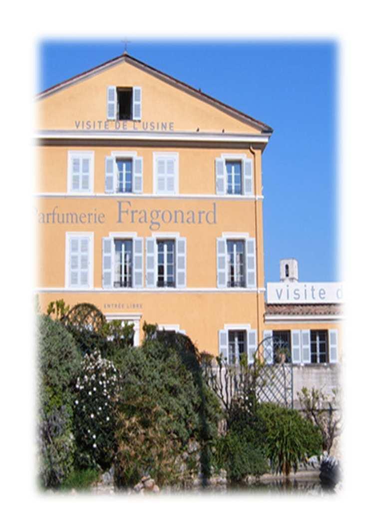 Tour Odors& Flavors Duration: 5 hours Minimum: 5 peoples Example of a day: 8:15AM Welcome guests 8:30AM Departure to the historic factory of Fragonard 09:15AM Visit of the historic factory 10:15AM