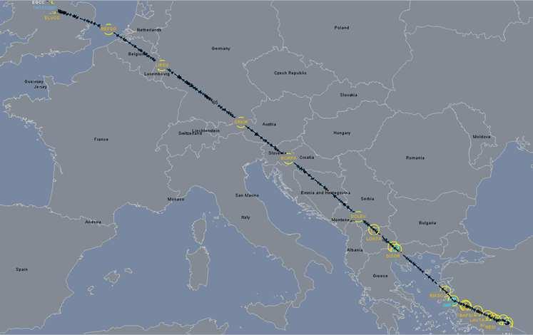 Free Route Airspace (FRA) Benefits are being realised.