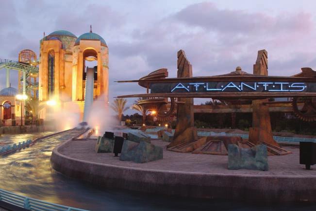 JOURNEY TO ATLANTIS Thrilling flume ride/roller coaster hybrid Ride Access: Mobility-impaired guests should see the team member at the ride entrance.