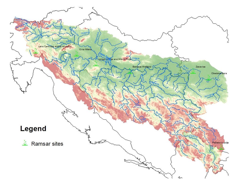 Basic data about the Ramsar Sites in the Sava River Basin Country Ramsar Site Designation date Coordinates Area (ha) National and/or status BA Bardača Wetland Feb.
