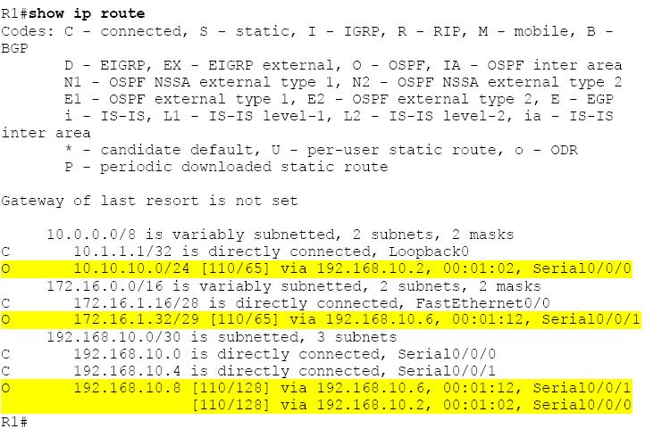мора да биде исто на сите рутери во нашата топологија за да може рутирачкиот протокол(во овј случај OSPF) да воспостави режим со соседите и да ги подели рутирачките информации.