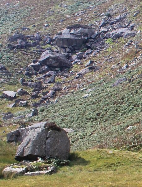 Introduction Approach & Overview Map Aspect Situated on the southern flanks of Wetherlam, east of Levers Water and the Coppermines Valley, the mighty Lad Stones sit in a quite corner of fellside,
