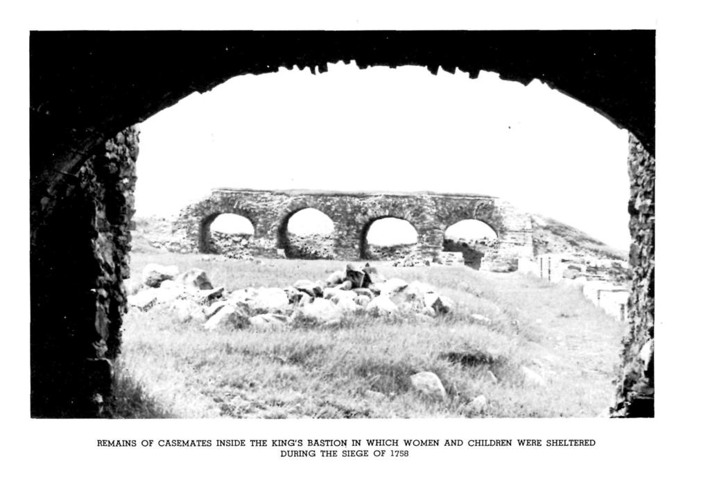 REMAINS OF CASEMATES INSIDE THE KING'S BASTION IN WHICH